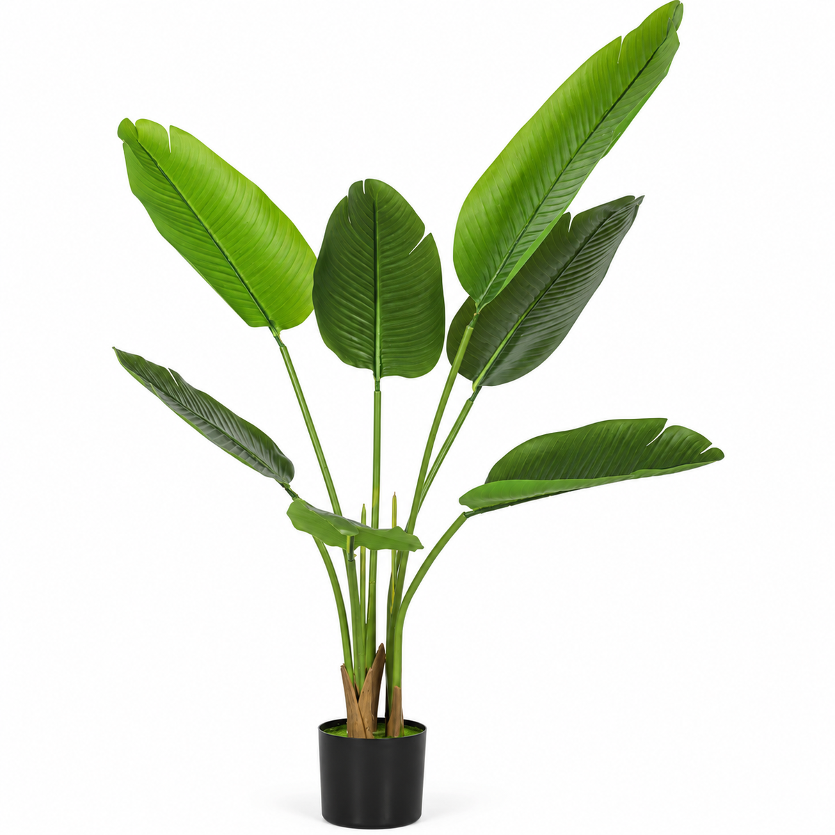Bananier artificiel 109 cm sur fond blanc