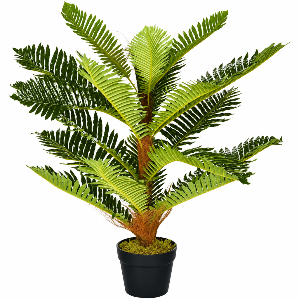 Cycas artificiel 85 cm sur fond blanc