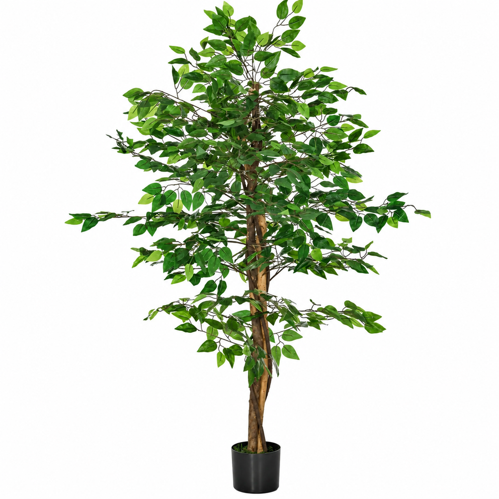 Ficus artificiel 150 cm sur fond blanc