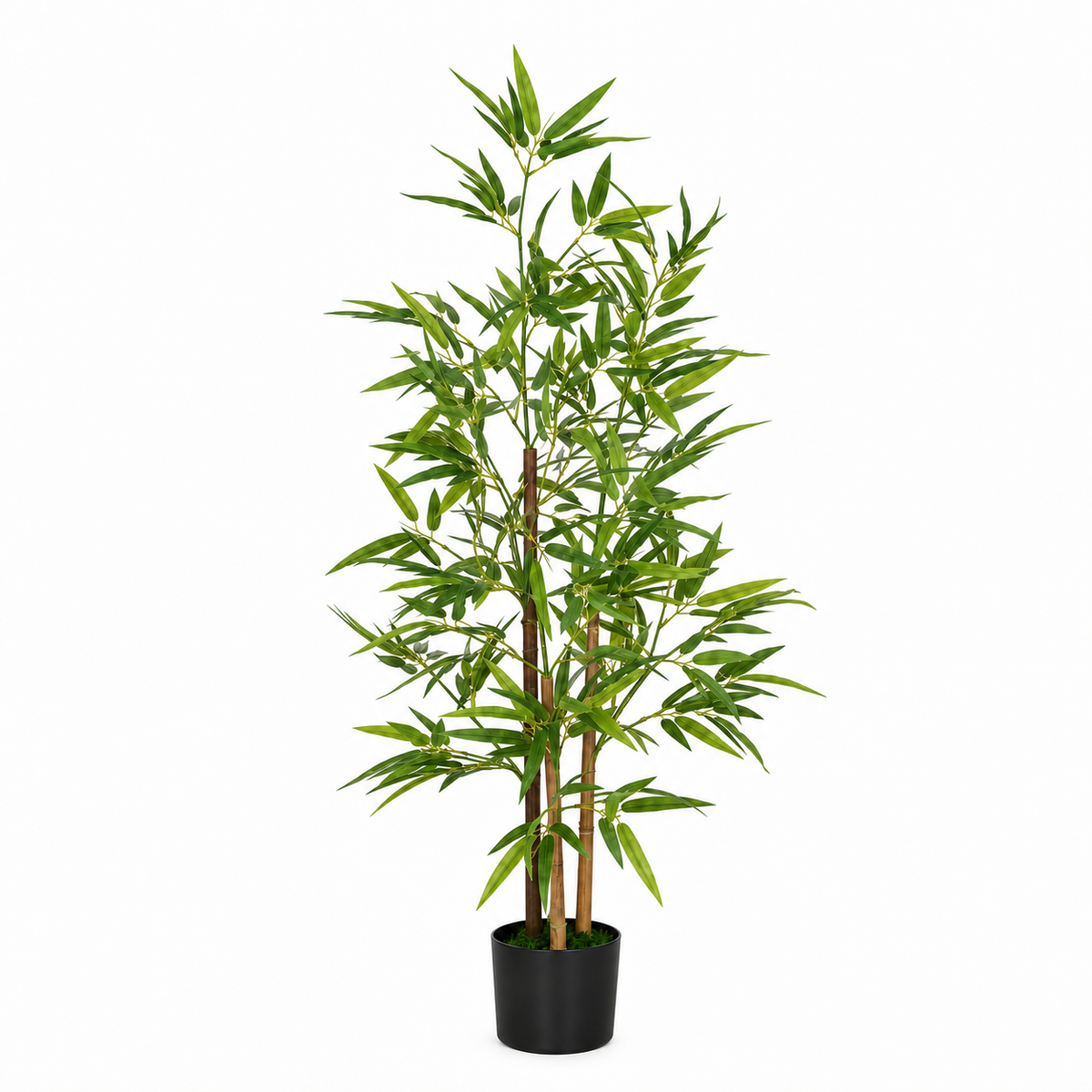 Bambou artificiel 120 cm sur fond blanc