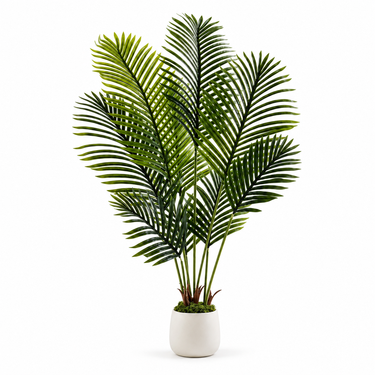 Palmier artificiel 120 cm sur fond blanc