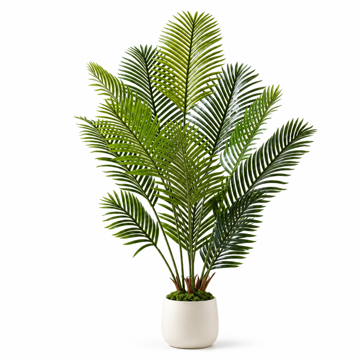 Palmier artificiel 150 cm sur fond blanc